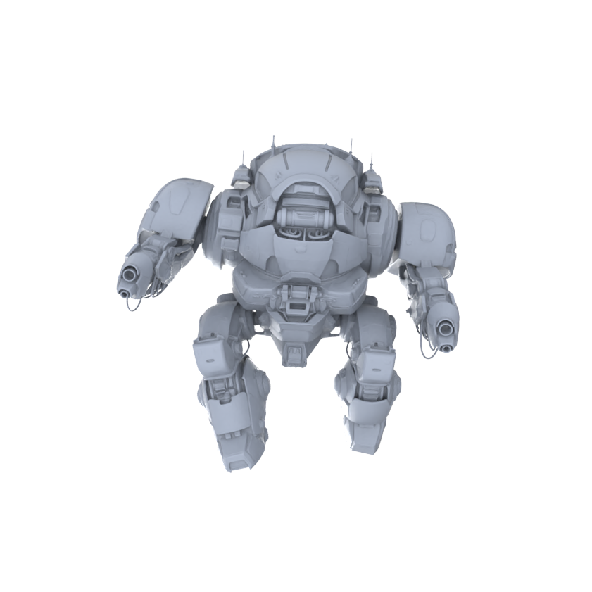 MRY-SFW LYGR133 Wasteland Style Doomsday Robot Combat Motion Game Theme Wargame Resin White Model Wargame Miniature Soldier Scene Character Hand Figure Hand Painted
