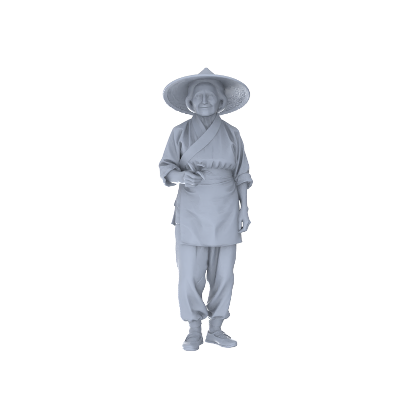 Yao's Studio LYTR170 Food Service Staff Resin Miniature Model 4-Figure Set, Unpainted Restaurant Worker Figures, DIY Painting Scene Decoration Miniatures Diorama Resin Figures