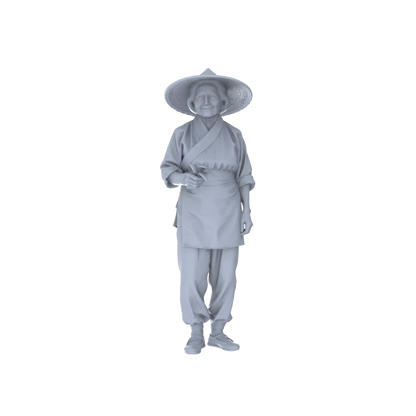 Yao's Studio LYTR170 Food Service Staff Resin Miniature Model 4-Figure Set, Unpainted Restaurant Worker Figures, DIY Painting Scene Decoration Miniatures Diorama Resin Figures