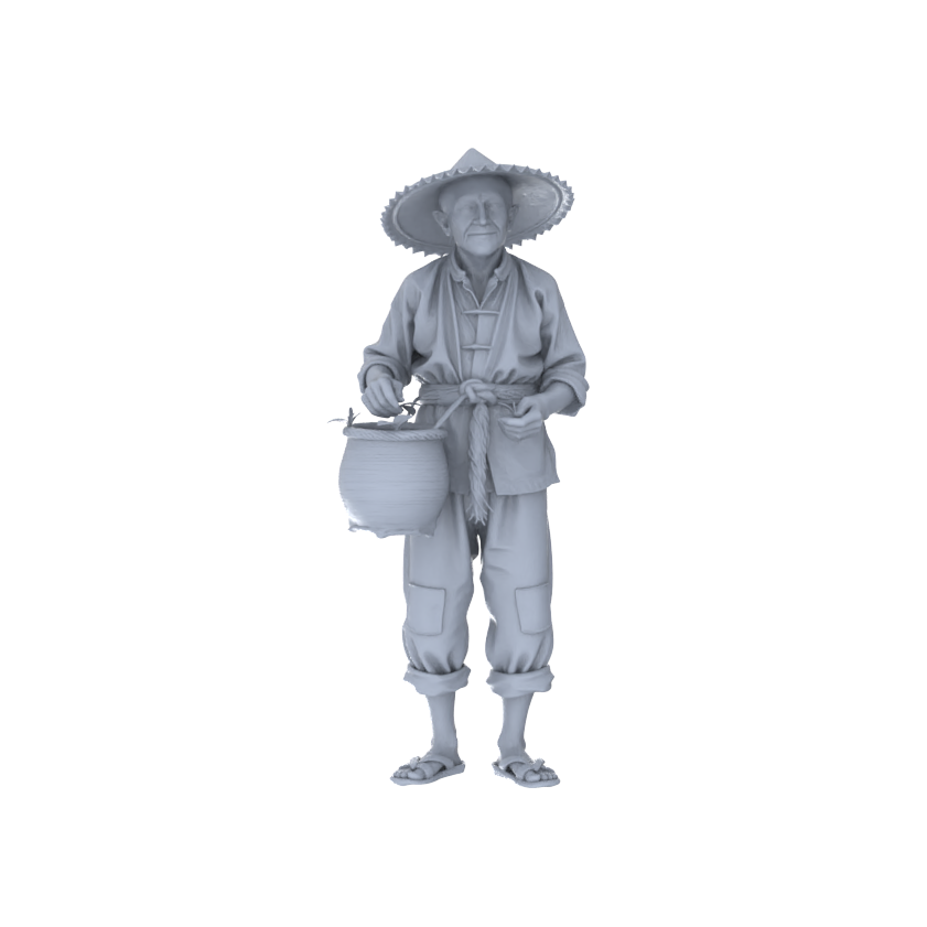 Yao's Studio LYTR170 Food Service Staff Resin Miniature Model 4-Figure Set, Unpainted Restaurant Worker Figures, DIY Painting Scene Decoration Miniatures Diorama Resin Figures