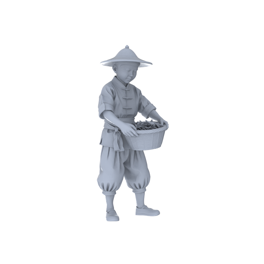 Yao's Studio LYTR170 Food Service Staff Resin Miniature Model 4-Figure Set, Unpainted Restaurant Worker Figures, DIY Painting Scene Decoration Miniatures Diorama Resin Figures