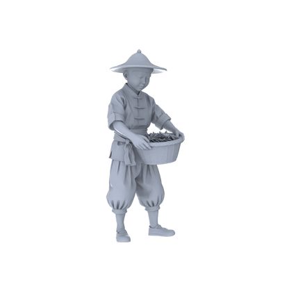 Yao's Studio LYTR170 Food Service Staff Resin Miniature Model 4-Figure Set, Unpainted Restaurant Worker Figures, DIY Painting Scene Decoration Miniatures Diorama Resin Figures