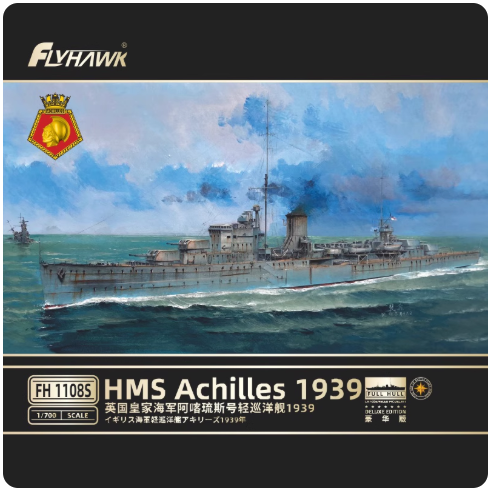 Flyhawk FH1108S 1/700 HMS Achilles 1939 Plastic Model Kit Deluxe Edition