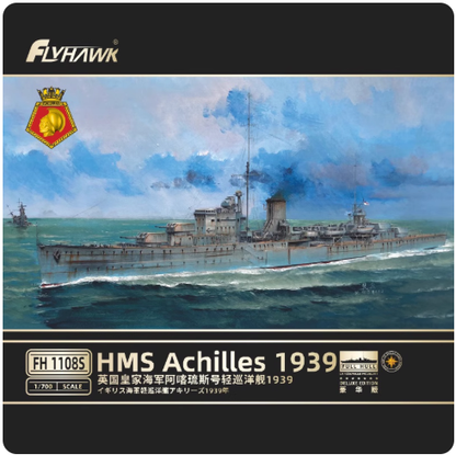 Flyhawk FH1108S 1/700 HMS Achilles 1939 Plastic Model Kit Deluxe Edition