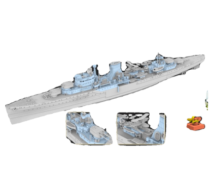 Flyhawk FH1108S 1/700 HMS Achilles 1939 Plastic Model Kit Deluxe Edition