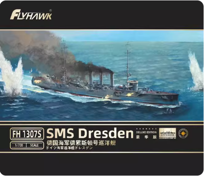 FLYHAWK FH1307S 1/700 Scale Germany Navy SMS Dresden [Deluxe Edition] Model Kit