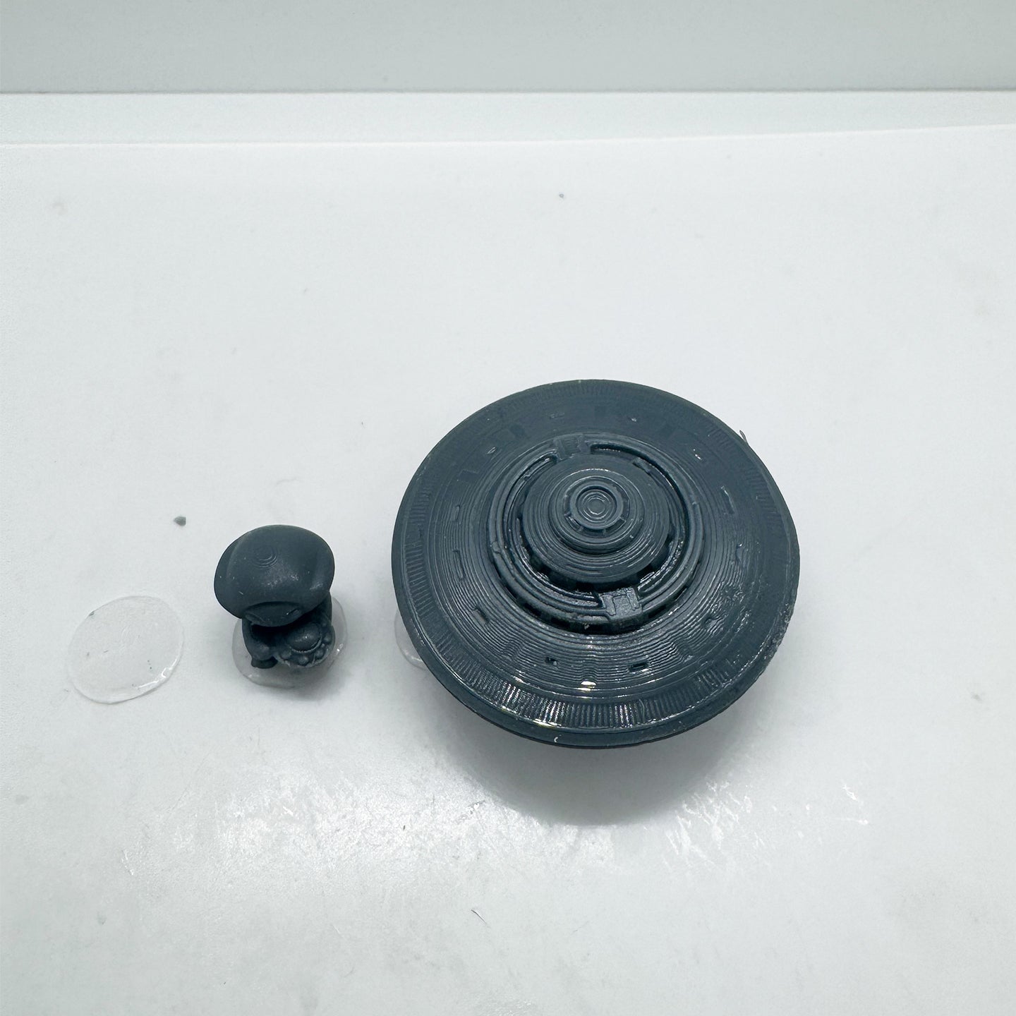 LYTS166 3D Printed Cute Alien UFO Set - Sci-Fi Miniature Model
