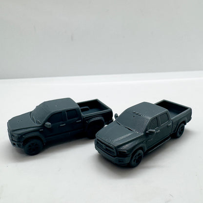 LYTS155 3D Printed Pickup Truck - American Off-Road Truck Miniature Model for Dioramas & Collection Displays