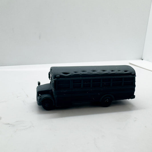 LYTS158 3D Printed American School Bus Miniature Model Retro Bus Decor for Dioramas Collection Displays