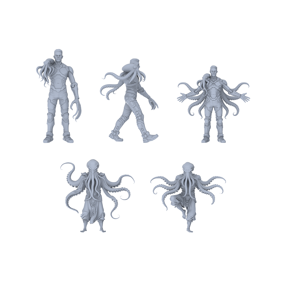 MRY-SFW LYGR058 Biological Mutation Series, Octopus Human, wargame, resin blank model, sci-fi theme, fantasy theme, miniature figure, scene character, figure, hand-painted S Scale