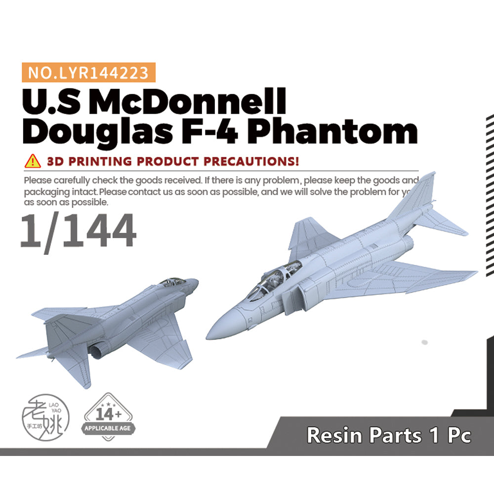 Yao's Studio LYR223 Fighter Aircraft Military Model Kit US McDonnell Douglas F-4 Phantom